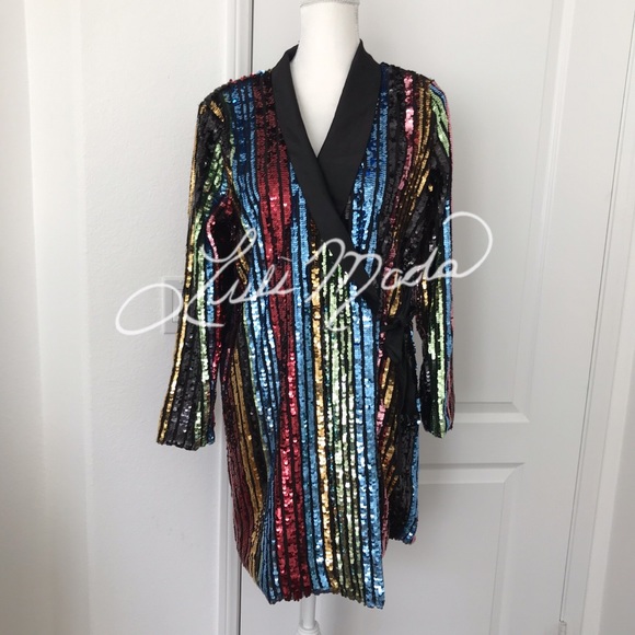 RAGA Dresses & Skirts - RAGA Charlize Sequin Blazer Dress NWT